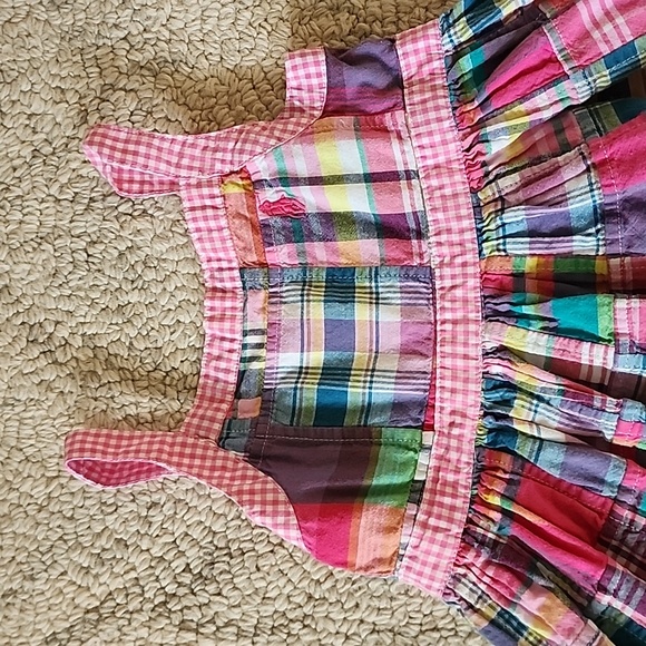 Ralph Lauren Baby Girl Patchwork Plaid Dress - Picture 2 of 7